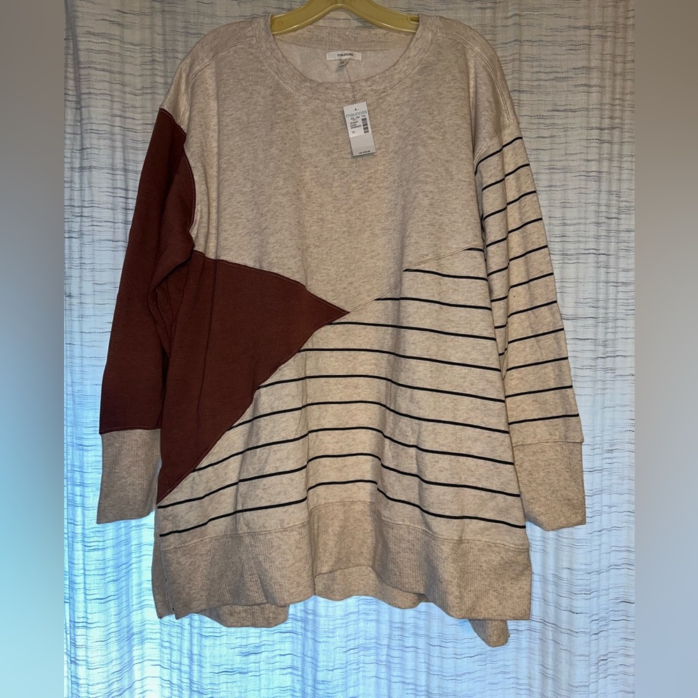 Maurices NWT fleece lined long sleeve sweater